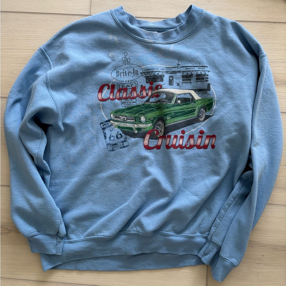 Vintage blue sweatshirt